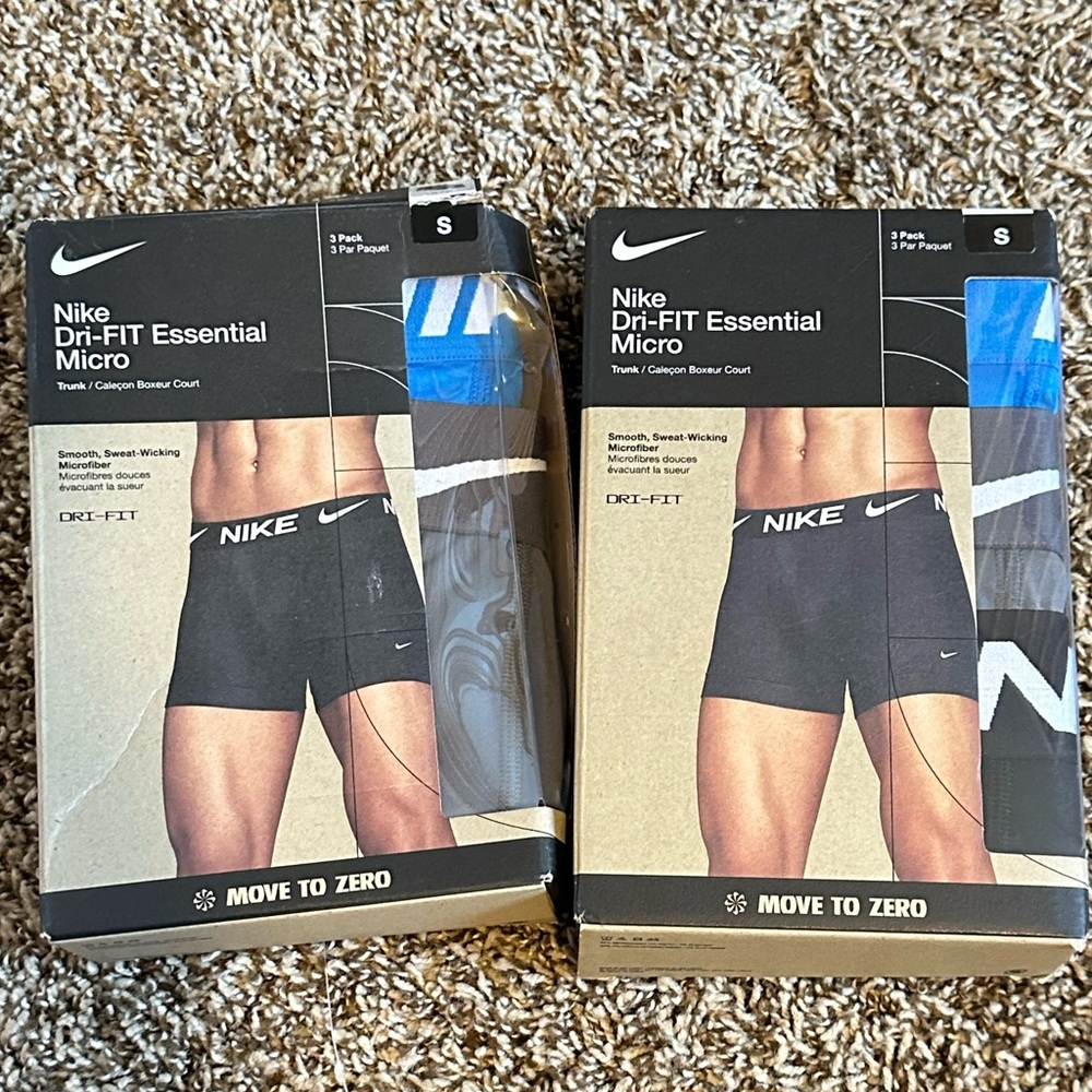 Nike Dri-FIT Essential Micro Trunk NWT, Size Small Men’s Boxer Briefs, Underwear